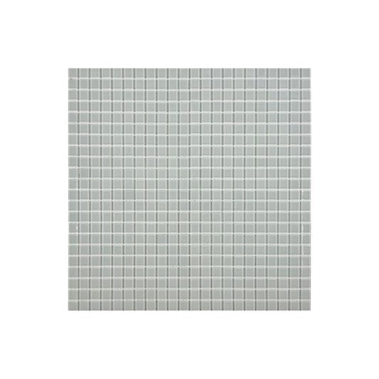 Azure Enchantment Series White Crystal Glass Mosaic