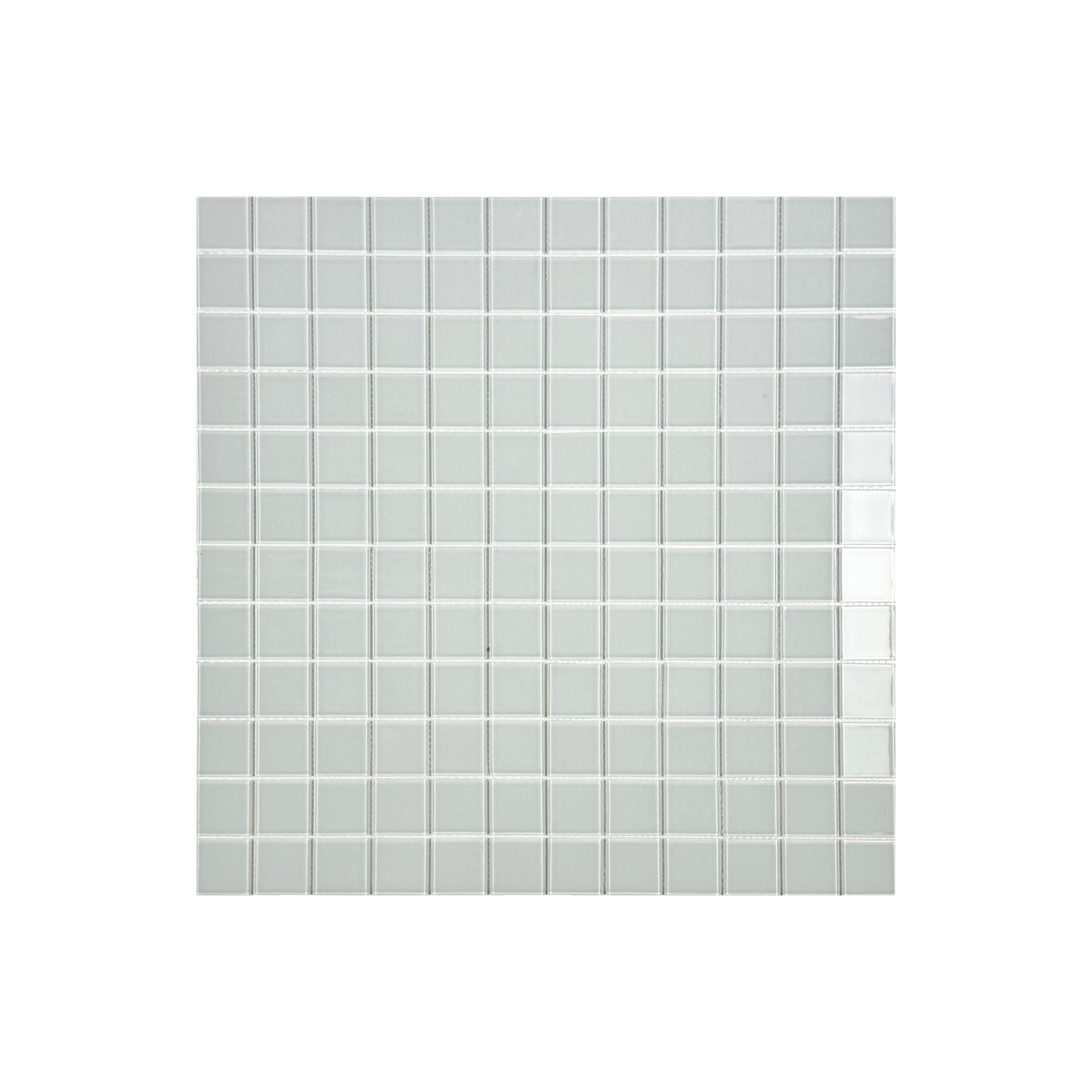 Azure Enchantment Series White Crystal Glass Mosaic