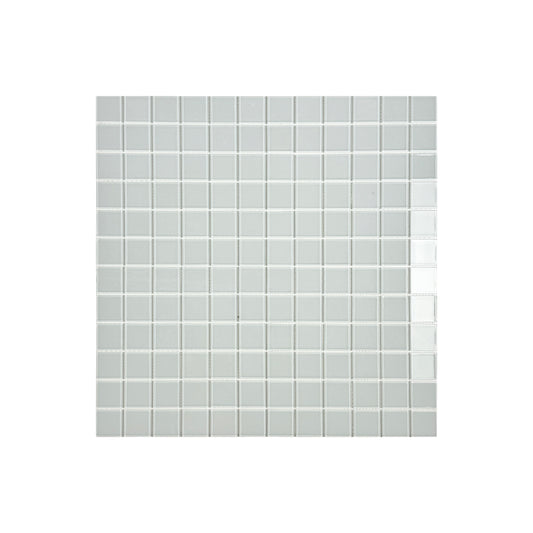 Azure Enchantment Series White Crystal Glass Mosaic