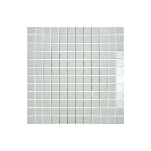 Azure Enchantment Series White Crystal Glass Mosaic