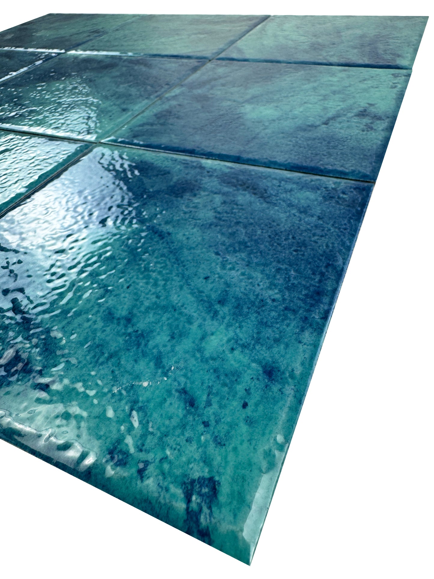 Majestic Natural Series  Tiffany blue & french blue mixed natural gradients design Porcelain tile
