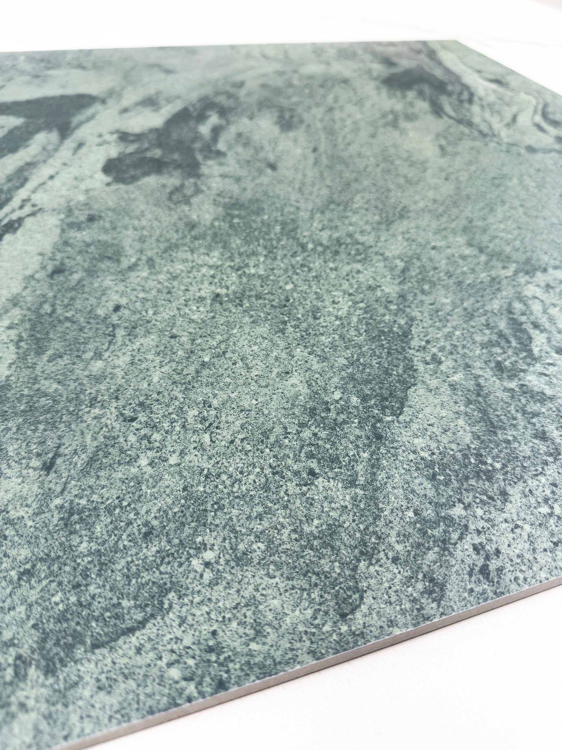 Close-up of a textured green surface of sukabumi porcelain tile
