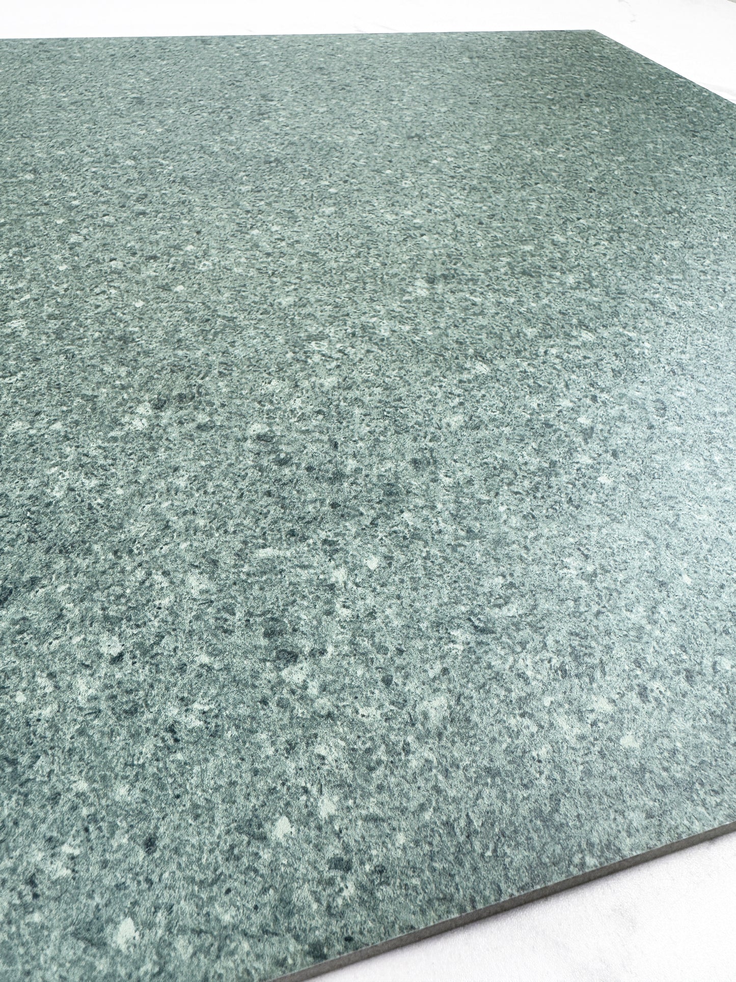Close-up of a green sukabumi porcelain